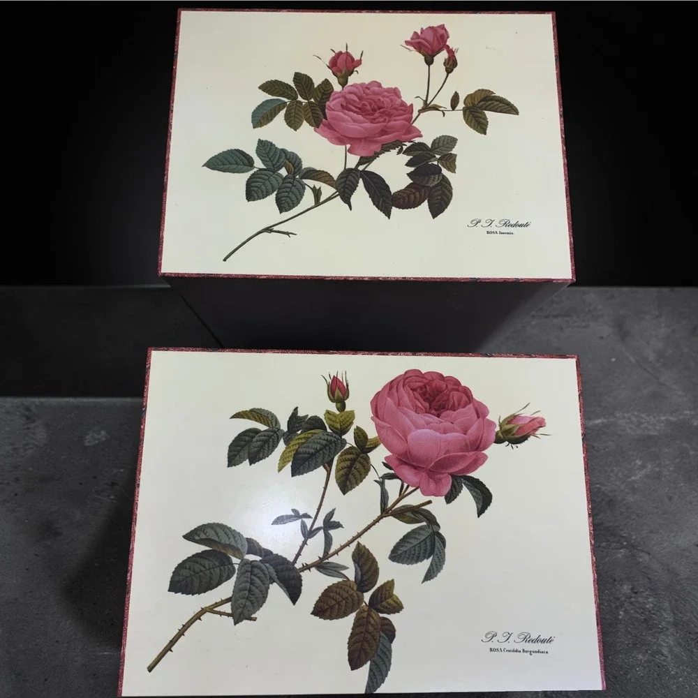 Lot 12 x Pimpernel Redouté Roses Placemats Coasters Cork Back England Botanical